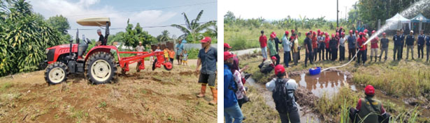 Gambar. Edukasi dan Demonstrasi Alat dan Mesin Pertanian